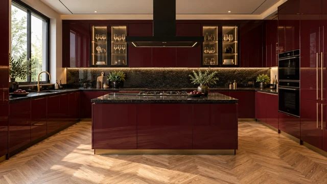 Cocina terminada Borgoña Imperial